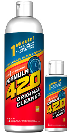 Formula420 Cleaning Kit | Glass Cleaner Value Pack | 2 Bottles of Cleaner +  Formula 420 Accessories + Ltd Edition Tray (A2/S1 (All Natural 