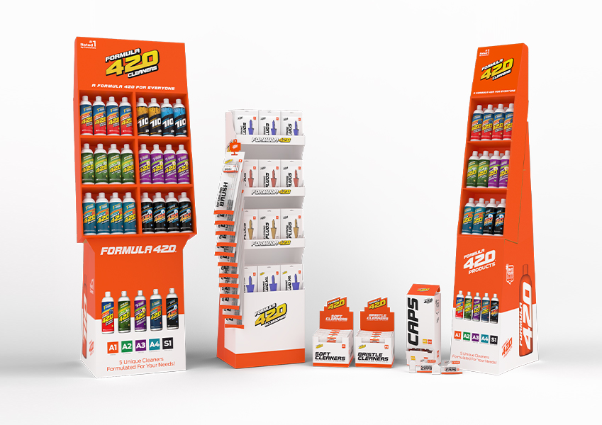 Formula 420 retail display